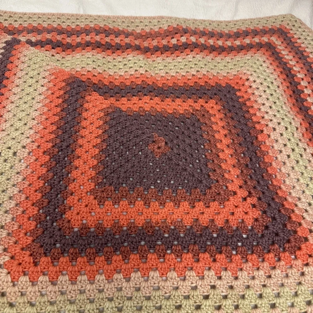 granny square crochet afghan, Baby Blanket, Lap Blanket